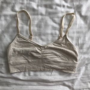 Aerie | Size M Cream Double Lined Bralette
